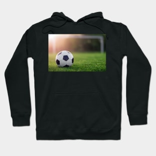 Soccer ball with sunset Hoodie